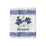 Πετσέτα ποτηρόπανο Souvenir με κέντημα - Σετ 12pcs - Greece - 416433