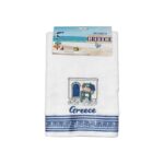 Πετσέτα ποτηρόπανο Souvenir με κέντημα - Σετ 12pcs - Greece - 416440