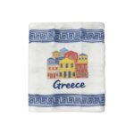 Πετσέτα ποτηρόπανο Souvenir με κέντημα - Σετ 12pcs - Greece - 416457