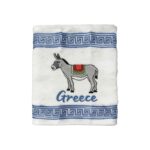 Πετσέτα ποτηρόπανο Souvenir με κέντημα - Σετ 12pcs - Greece - 416464