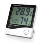LCD ψηφιακό θερμόμετρο, ρολόι και μετρητής υγρασίας. OEM