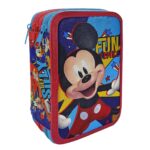 Κασετίνα Γεμάτη Τριπλή Mickey 19,5x12,5x7cm Disney 1004Ε-14052 - 1 τεμ.