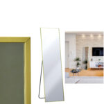 Καθρέπτης Δαπέδου Χρυσό Μέταλλο/Γυαλί 46x168cm - 1 τεμ. - Image 2