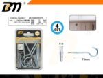 Γάντζοι βιδωτοί με βύσματα - 12+E10 - Σετ 12 πακέτα των 4 ζευγαριών - 200379 - Image 2