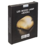 Λάμπα LED Ατμόσφαιρας Επιτραπέζια Βιβλίο Με Εξώφυλλο Δερματίνης Επαναφορτιζόμενη Καφέ 17x13cm - 1 τεμ. - Image 3