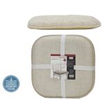 Μαξιλάρι Καρέκλας Memory Foam Ιβουάρ 40x40cm Σετ 2Τμχ - 1 τεμ.