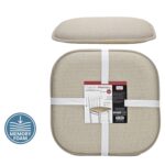 Μαξιλάρι Καρέκλας Memory Foam Μπεζ 40x40cm Σετ 2Τμχ - 1 τεμ.
