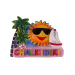 Tουριστικό μαγνητάκι Souvenir - Σετ 12pcs - Resin Magnet - Chalkidiki - 678099