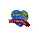 Tουριστικό μαγνητάκι Souvenir - Σετ 12pcs - Resin Magnet - Thassos - 678123