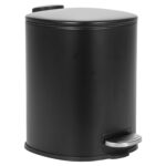 Πεντάλ 5L Μαύρο Ματ Ανοξείδωτο Ατσάλι 25x20x27cm - 1 τεμ.