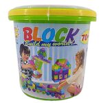 Κουβάς με 70 Τουβλάκια. 3+ Ετών 24x ø23,5cm ToyMarkt 95462 - 1 τεμ.