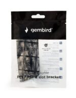GEMBIRD PCI/PCI-E LOW PROFILE SLOT BRACKET, VENTILATED (3 TEMΑΧΙΑ), ΜΑΥΡΟ - Image 3