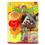 Fast Food Χάμπουργκερ σετ Φτιάξτο Μονο σου 27x21cm ToyMarkt 971377 - 1 τεμ.