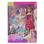 Κούκλα Fashion με Ποδήλτο & Αξεσουάρ 32x24x6cm ToyMarkt 98268 - 1 τεμ.