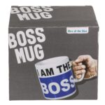 Κούπα 'I AM THE BOSS' 1lt Λευκό/Μπλε Κεραμικό 13x11cm - 1 τεμ. - Image 2