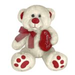 Αρκουδάκι Λούτρινο με Καρδιά & Κορδέλα 35cm ToyMarkt 99525 - 1 τεμ.