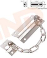 Σύρτης πόρτας με αλυσίδα - 85*42mm - Σετ 12 τεμάχια - 205985 - Image 2