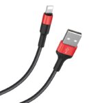 HOCO X26 ΚΑΛΩΔΙΟ LIGHTNING ΦΟΡΤΙΣΗΣ & DATA 1m, BLACK - RED - Image 4