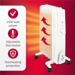 Ηλεκτρικό Καλοριφέρ Λαδιού 7 Φέτες Λευκό 1500W ALPINA - 1 τεμ. - Image 7