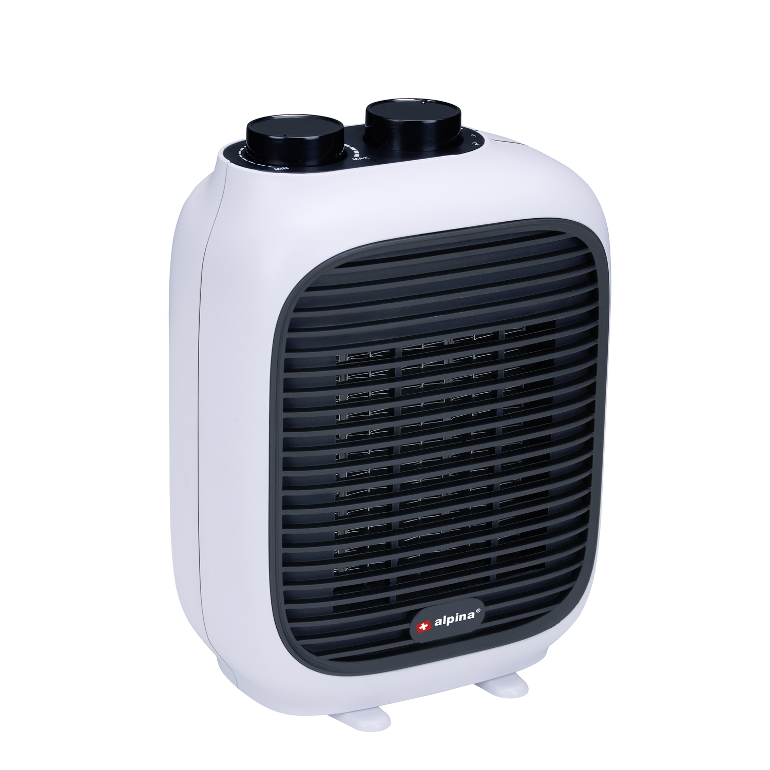 871125224774 Φορητό Αερόθερμο 2-Σε-1 1500W Λευκό/Μαύρο 16x10x22cm ALPINA - 1 τεμ. - Image 1