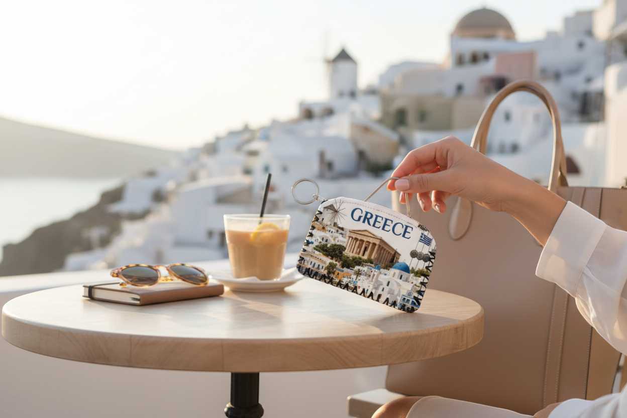 Πορτοφόλι Souvenir μπρελόκ - Σετ 10pcs - PVC - Greece - 14*9cm - 871758 - Image 3