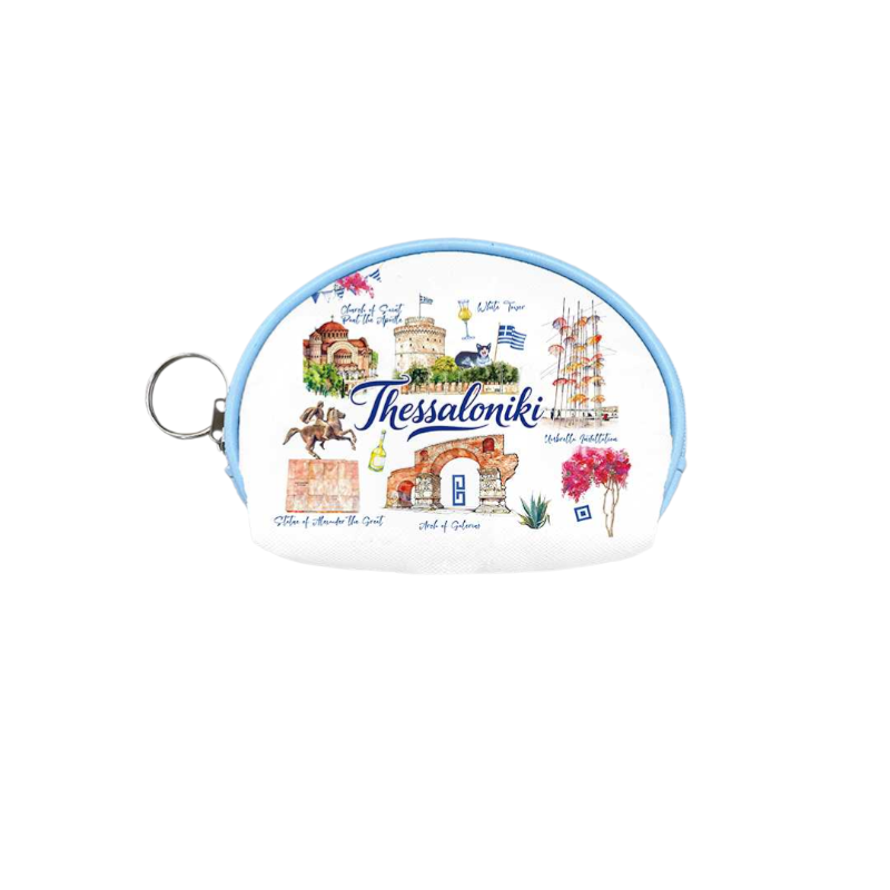 871764-Photoroom Πορτοφόλι Souvenir μπρελόκ mini - Σετ 10pcs - PVC - Thessaloniki - 10*8*3cm - 871764 - Image 1
