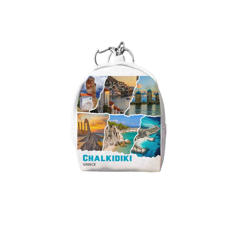 871781-Photoroom Πορτοφόλι Souvenir μπρελόκ mini - Σετ 10pcs - PVC - Chalkidiki - 7*9*4.5cm - 871781 - Image 1