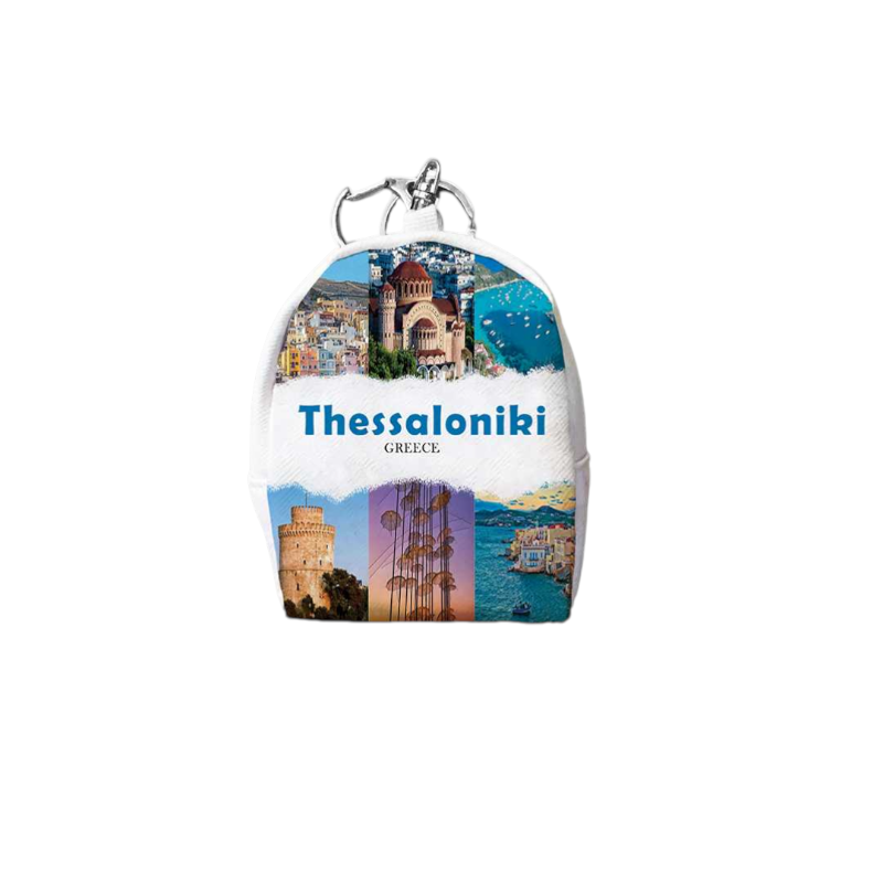 871785-Photoroom Πορτοφόλι Souvenir μπρελόκ mini - Σετ 10pcs - PVC - Thessaloniki - 7*9*4.5cm - 871785 - Image 1
