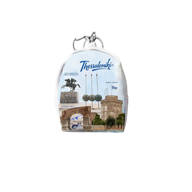 871786-Photoroom Πορτοφόλι Souvenir μπρελόκ mini - Σετ 10pcs - PVC - Thessaloniki - 7*9*4.5cm - 871786 - Image 1
