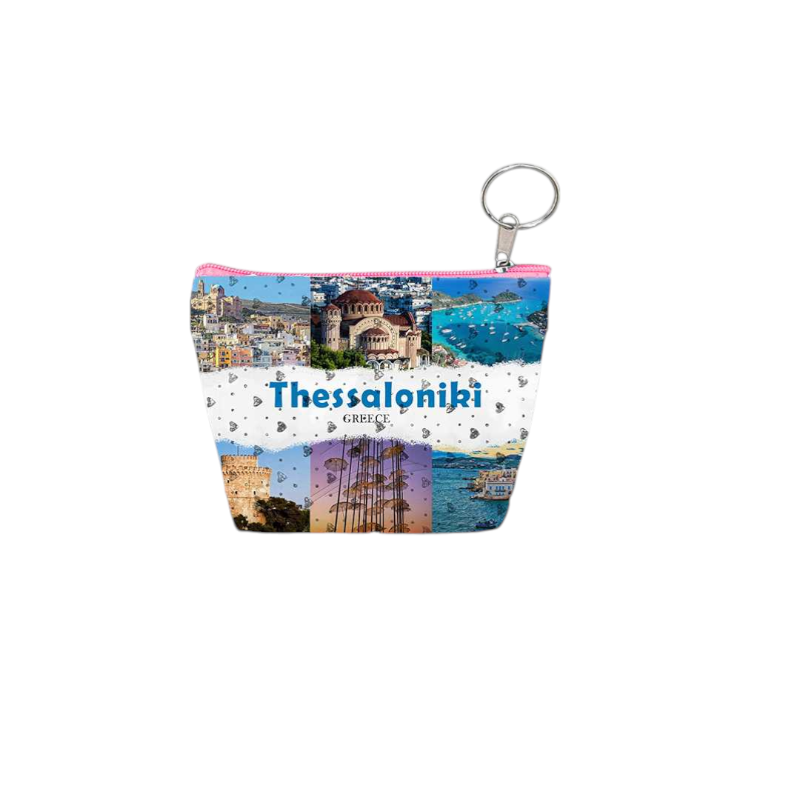 871805-Photoroom Πορτοφόλι Souvenir μπρελόκ mini - Σετ 10pcs - PVC - Thessaloniki - 11*7*4cm - 871805 - Image 1