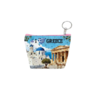 Πορτοφόλι Souvenir μπρελόκ mini - Σετ 10pcs - PVC - Greece - 11*7*4cm - 871817