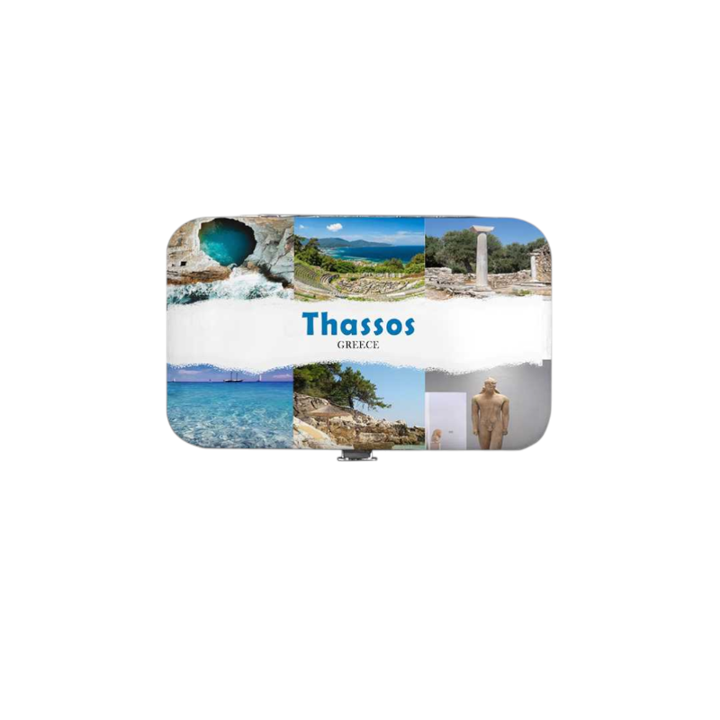 871873-Photoroom Σετ 12Χ - Κασετίνα περιποιήσης νυχιών σε θήκη Souvenir - Thassos - 871873 - Image 1