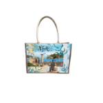 Τουριστική τσάντα λινή με κουμπί - Chalkidiki - 36*25*16cm - 871883