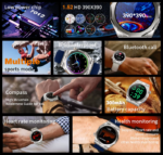 Σετ Smartwatch με 3 λουράκια - Z83 MAX - 880518 - Black - Image 2