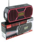 Ασύρματο ηχείο Bluetooth με φακό LED - KMS-05B - 885871 - Red - Image 3