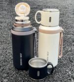 Φορητό παγούρι-θερμός με κούπα - 650ml - 954149 - Black - Image 2