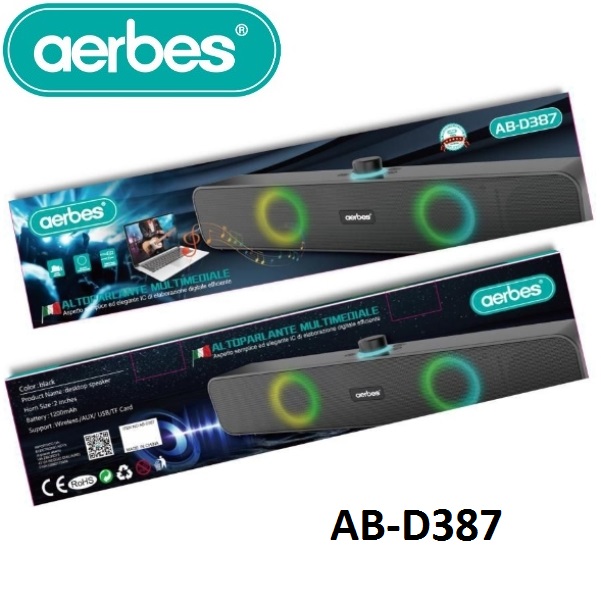 AB-D387_1_i48a-ny Ασύρματο ηχείο ράβδος για home cinema Bluetooth AB-D387 Aerbes Aerbes - Image 1