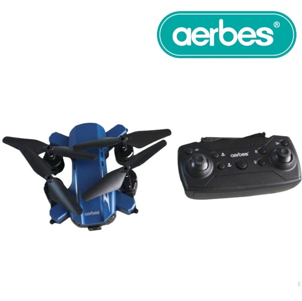 AB-F712_BLUE_2_dfjl-71 Drone με δομή 4 αξόνων και τηλεχειριστήριο μπλε AB-F712 AERBES Aerbes - Image 1