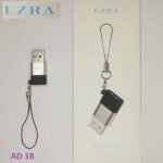 Μετατροπέας θύρας Type-C θηλυκό σε USB 2.0 αρσενικό μαύρο AD18 EZRA EZRA