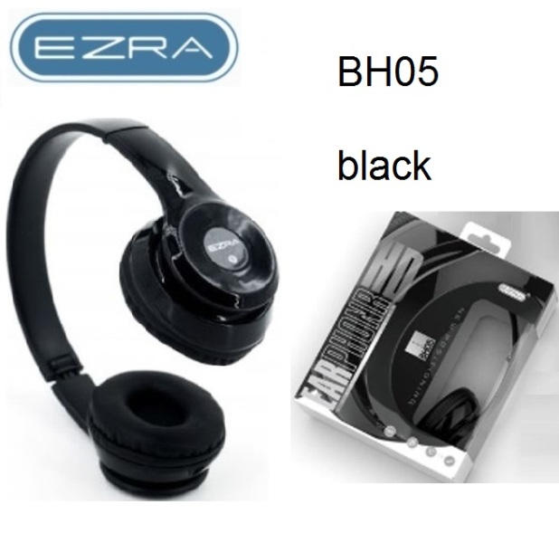 BH05_BLACK_2 Ενσύρματα ακουστικά handsfree με μικρόφωνο μαύρα BH05 EZRA EZRA - Image 1