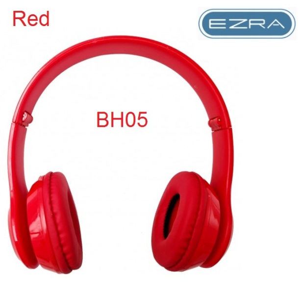 CREATOR: gd-jpeg v1.0 (using IJG JPEG v62), quality = 90 Ενσύρματα ακουστικά handsfree με μικρόφωνο κόκκινα BH05 EZRA EZRA - Image 1