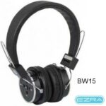 Επαναφορτιζόμενα ακουστικά κεφαλής Bluetooth μαύρα BW15  EZRA EZRA