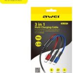 Καλώδιο πολλαπλής φόρτισης 3σε1 CL-971 AWEI 0315 AWEI