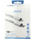 Καλώδιο ταχείας φόρτισης TYPE-C  σε Lightning  λευκό PD27W DC291 EZRA EZRA