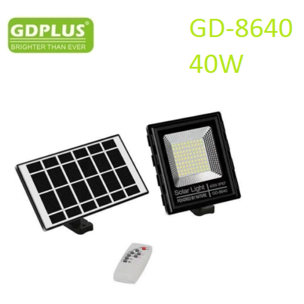 GD-8640_1_izef-21 Ηλιακός προβολέας με τηλεχειριστήριο μαύρος GD-8640 GDPLUS GDplus - Image 1