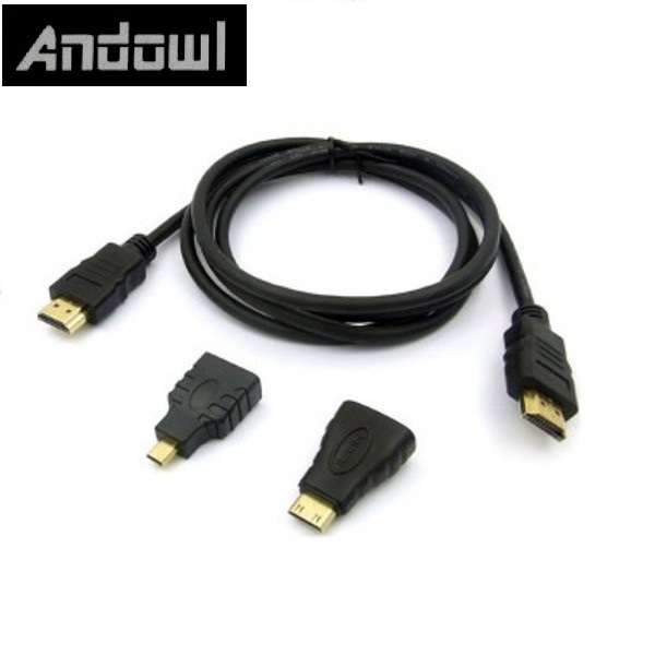 CREATOR: gd-jpeg v1.0 (using IJG JPEG v62), quality = 90 Καλώδιο HDMI 3σε1 1.5μέτρο 4K ANDOWL 0503 Andowl - Image 1