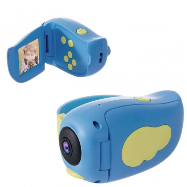 KIDS_CAMERA_BIRD_BLUE_1_83lg-31 Επαναφορτιζόμενη παιδική ψηφιακή κάμερα Θαλασσί Πουλάκι OEM - Image 1