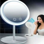 Καθρέφτης μακιγιάζ με LED και ανεμιστήρα 0306 OEM