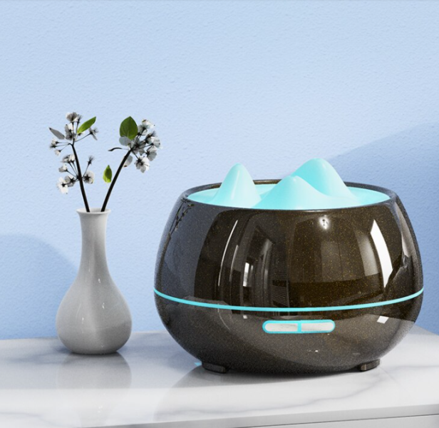 LH-XI_AROMA__black_1_rjqn-eq Παγόβουνο υγραντήρας συσκευή αρωμαθεραπείας με φωτισμό LED 500ml μαύρος LH-XI OEM - Image 1
