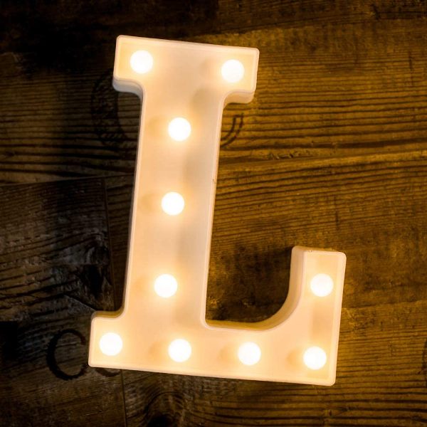 L_zeb9-74 Γράμμα LED μπαταρίας L 22cm OEM - Image 1